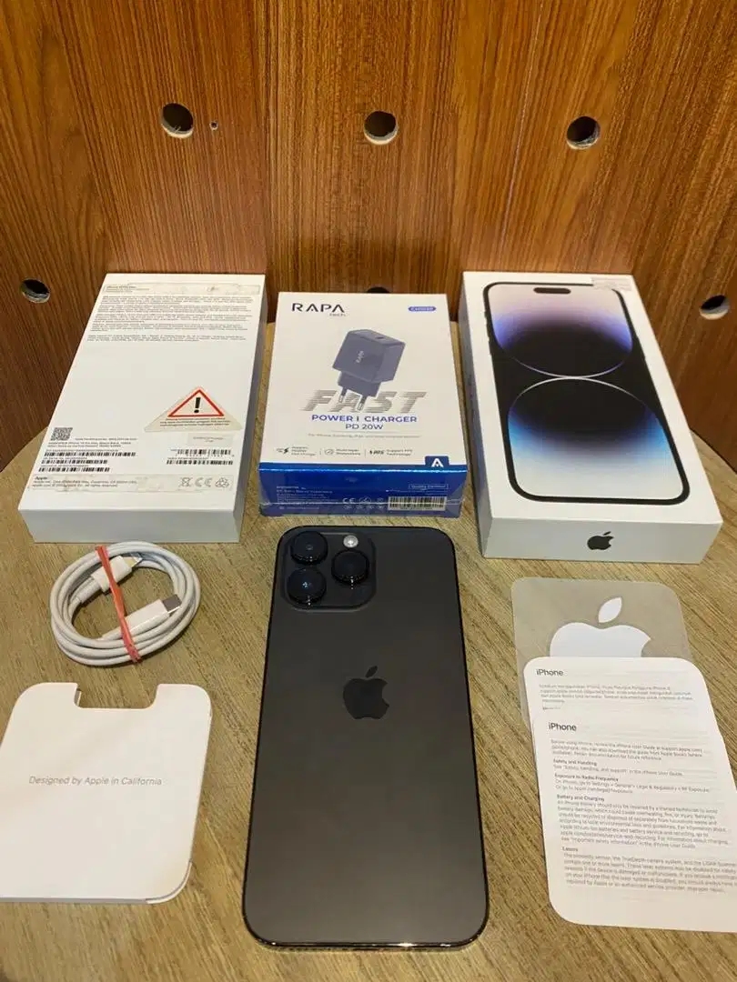Bonus banyak! Second iBox iPhone 14 Promax 128GB Space Black Fullset
