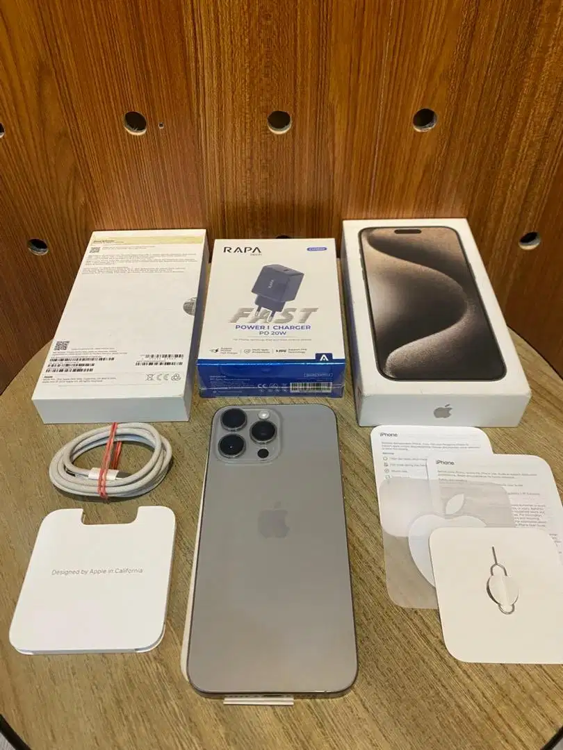 Bonus banyak! Second iBox iPhone 15 Promax 256GB Natural Titanium Fset