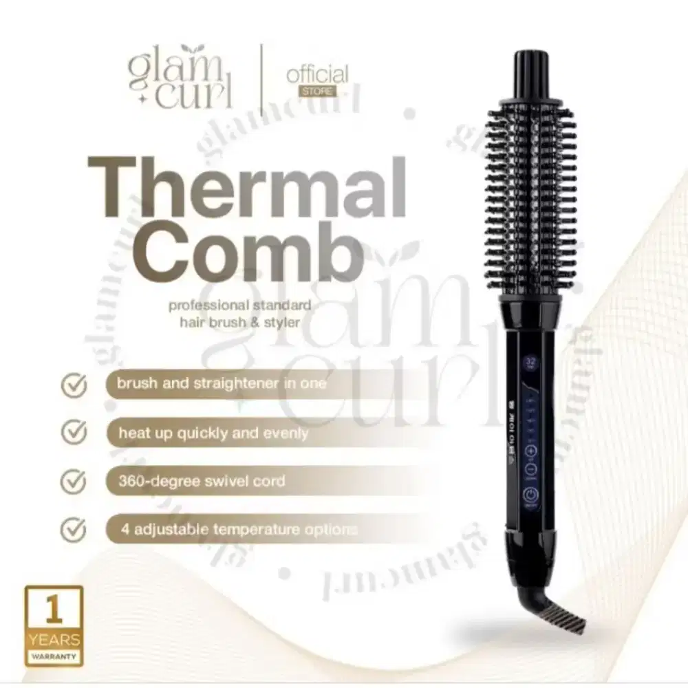 Glam Curl Catok Thermal atau Catok Sisir