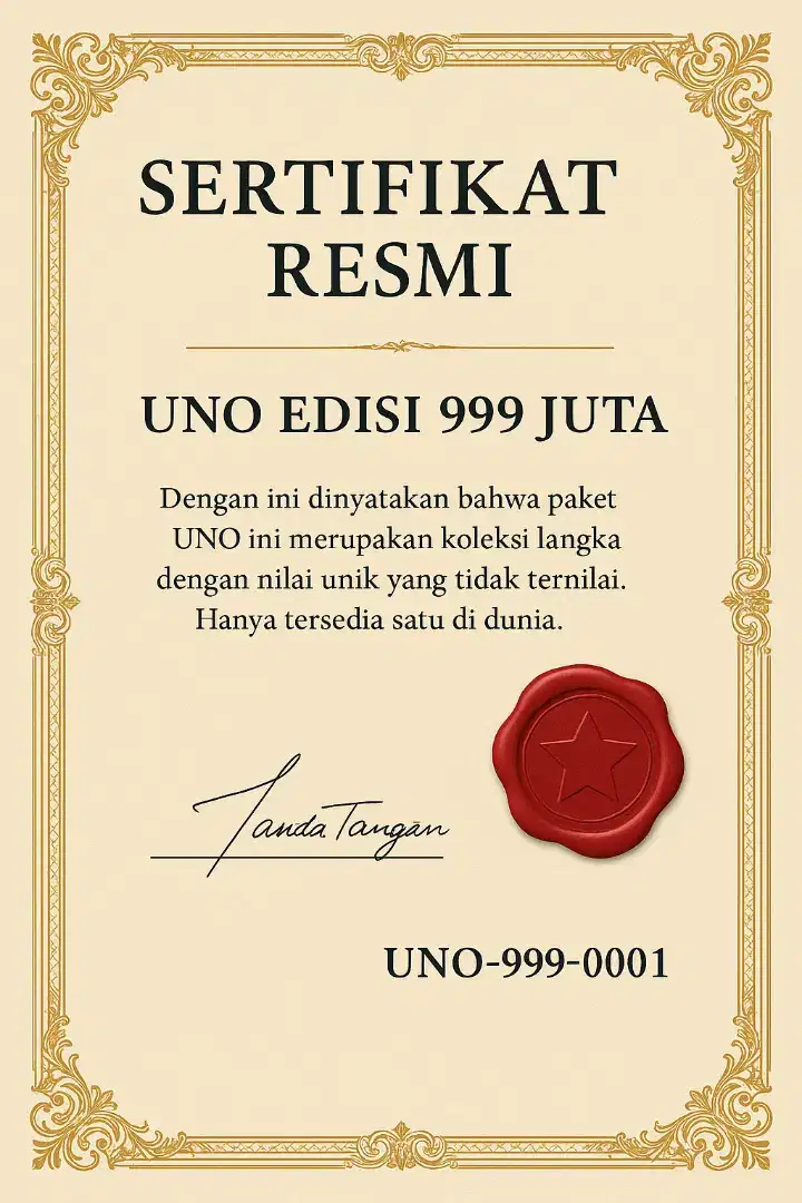 UNO ABSURD SEHARGA JAGAT RAYA KOK BISAAA
