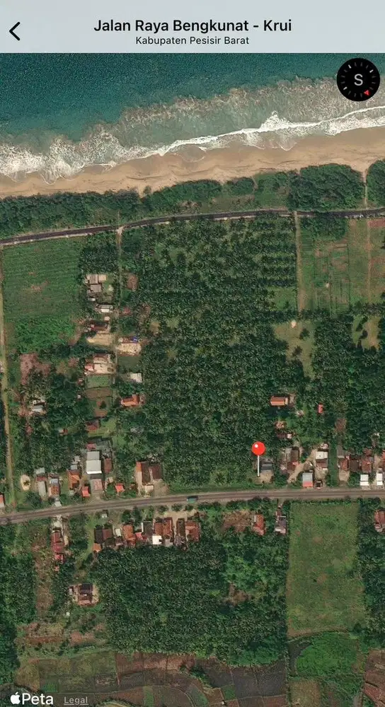 Tanah Murah Krui View pantai