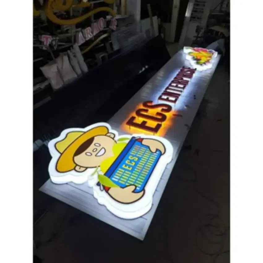 Huruf Timbul//Papan Nama//Neon Box//Reklame//Akrilik//Murah