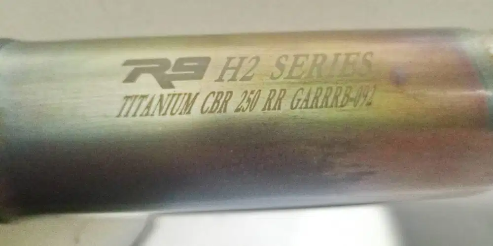 Knalpot Ori Full System R9 H2 Titanium Honda CBR 250 RR & 250 SP