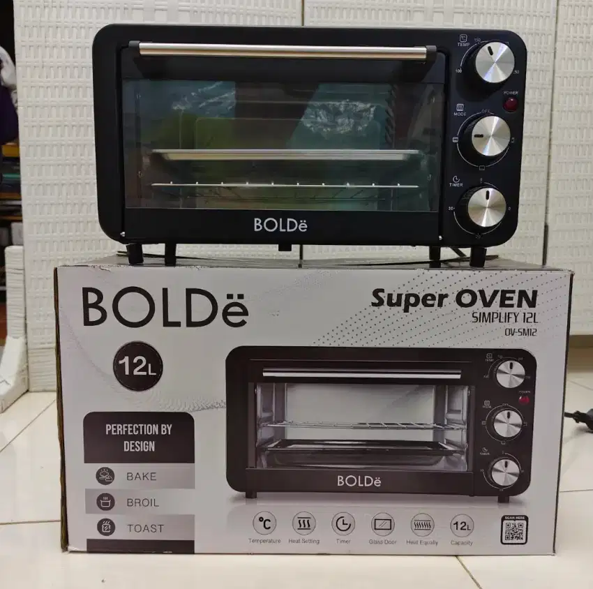 Super Oven Bolde 12L Hitam Second 1x pakai (Seperti Baru)