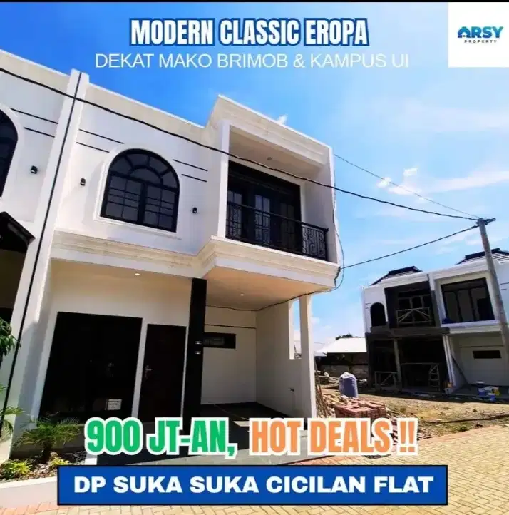 Cluster dengan lokasi strategis 5menit ke klr univ ui