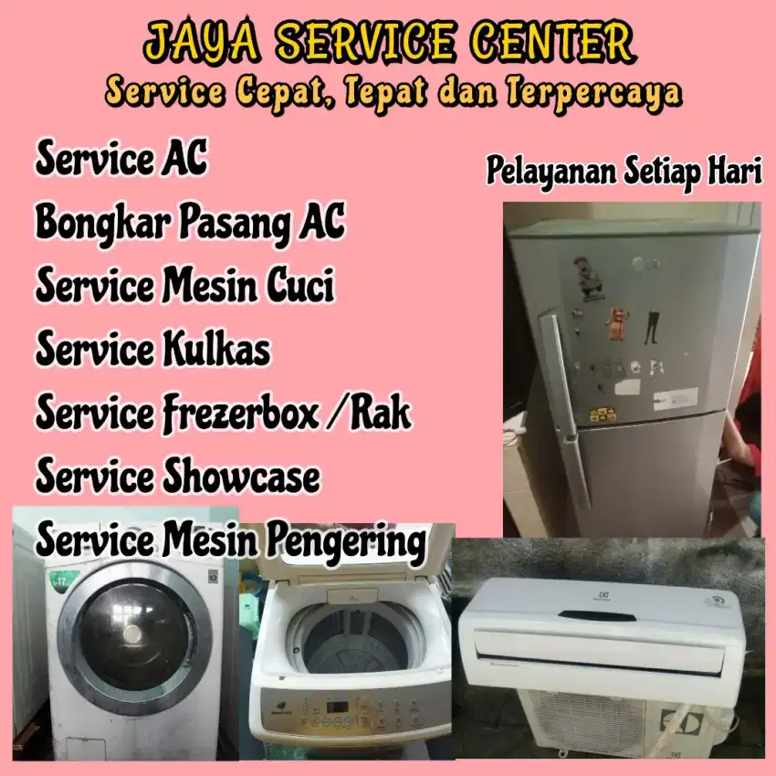 Service Mesin Cuci Kulkas Frezerbox Servis AC Bongkar Pasang AC Wiyung