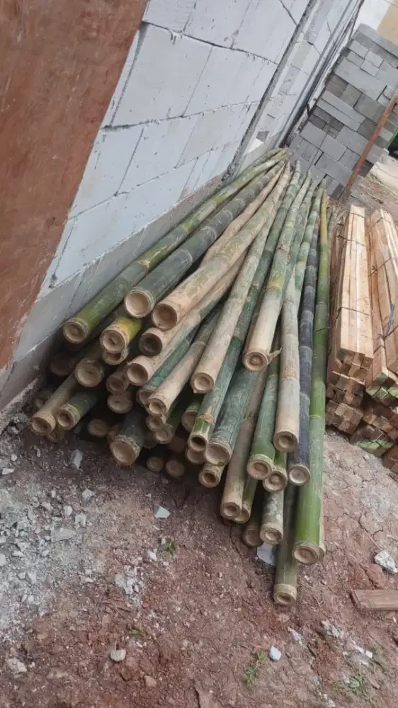 Jual bambu steger dan kayu kaso