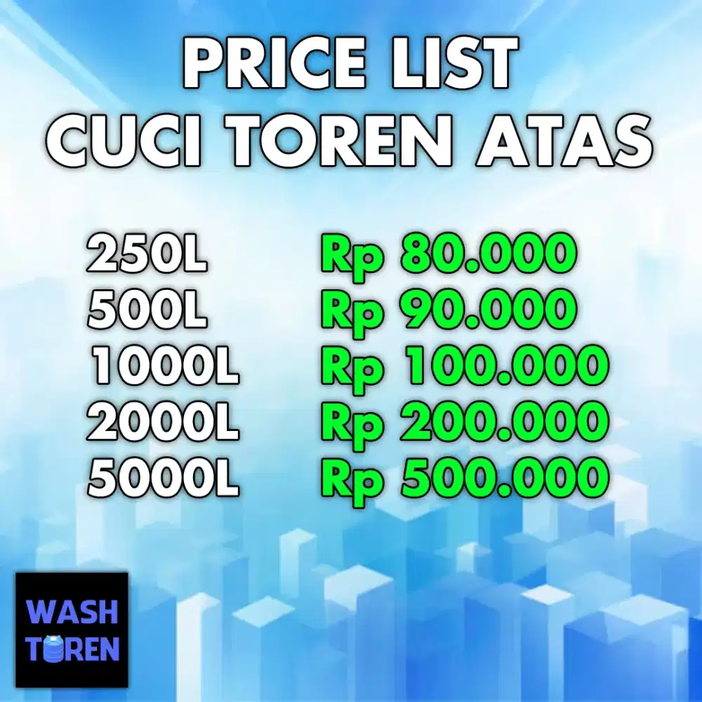 CUCI TOREN DAERAH BANDUNG