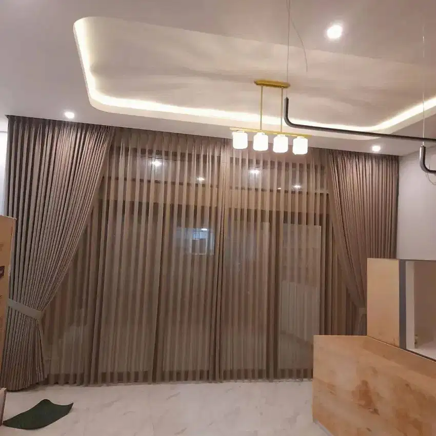 Jual & Pasang Gorden Vitrase Wallpaper Roller Blinds Korden Gordeng