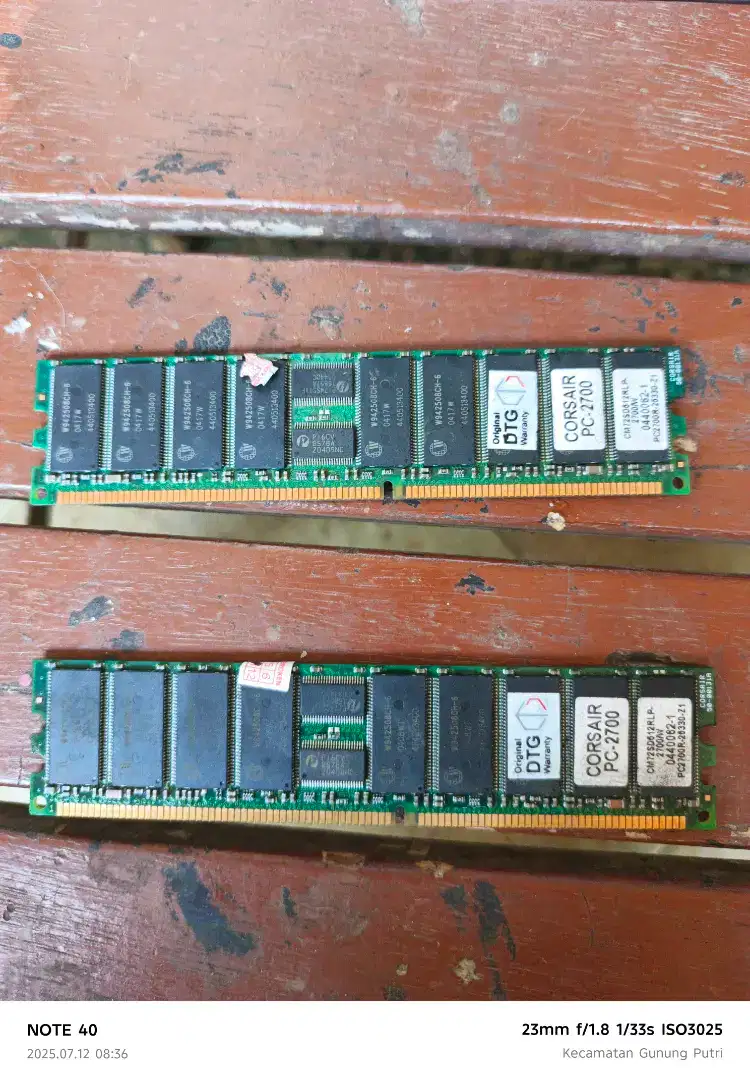 DDR PC2700 512MB CORSAIR