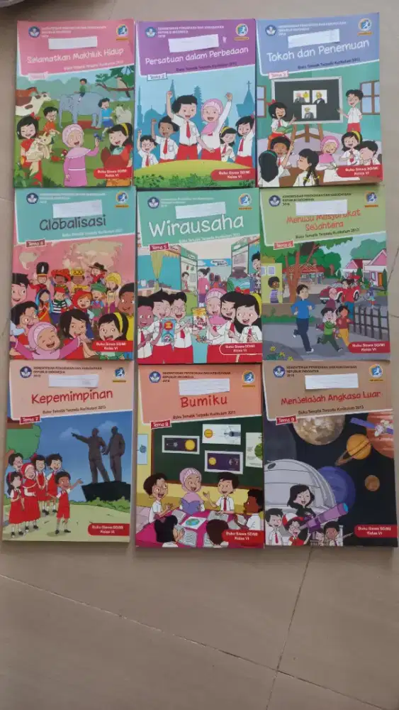 Buku Tema Kemendikbud kelas 6