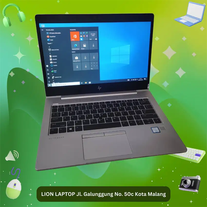 Core i5 Gen 8 RAM 8GB SSD 256GB Slim HP Elitebook 830 G6 [12|07]