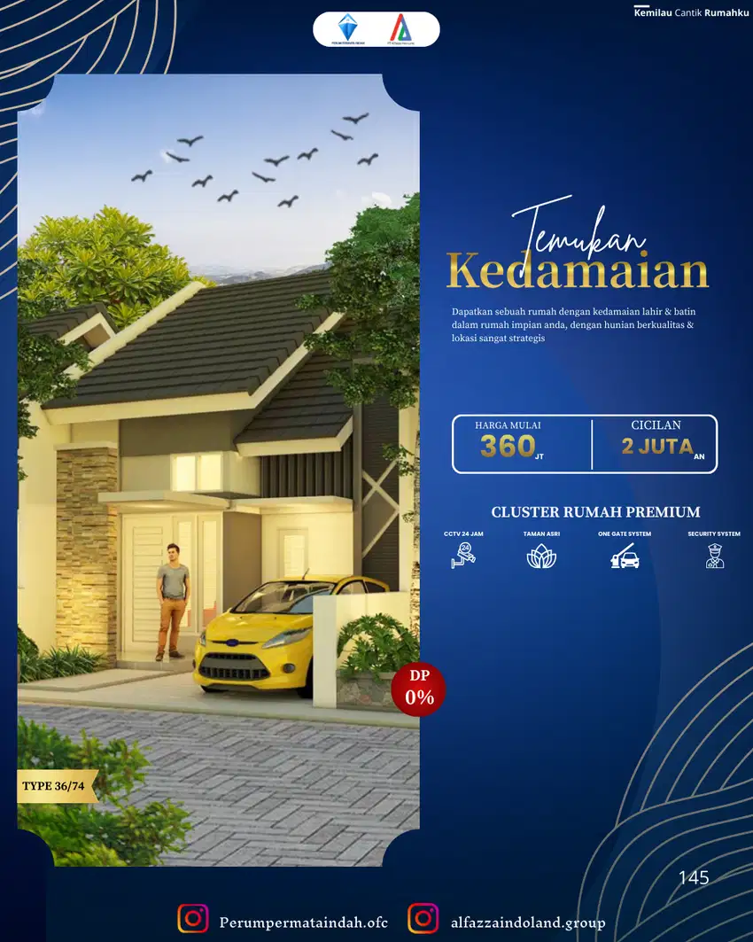 perum permata indah hunian 1 lantai Free Semua Biaya Dan Shm