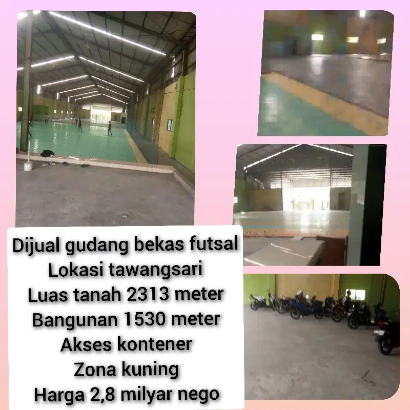 dijual gudang murah bagus bangunan baru