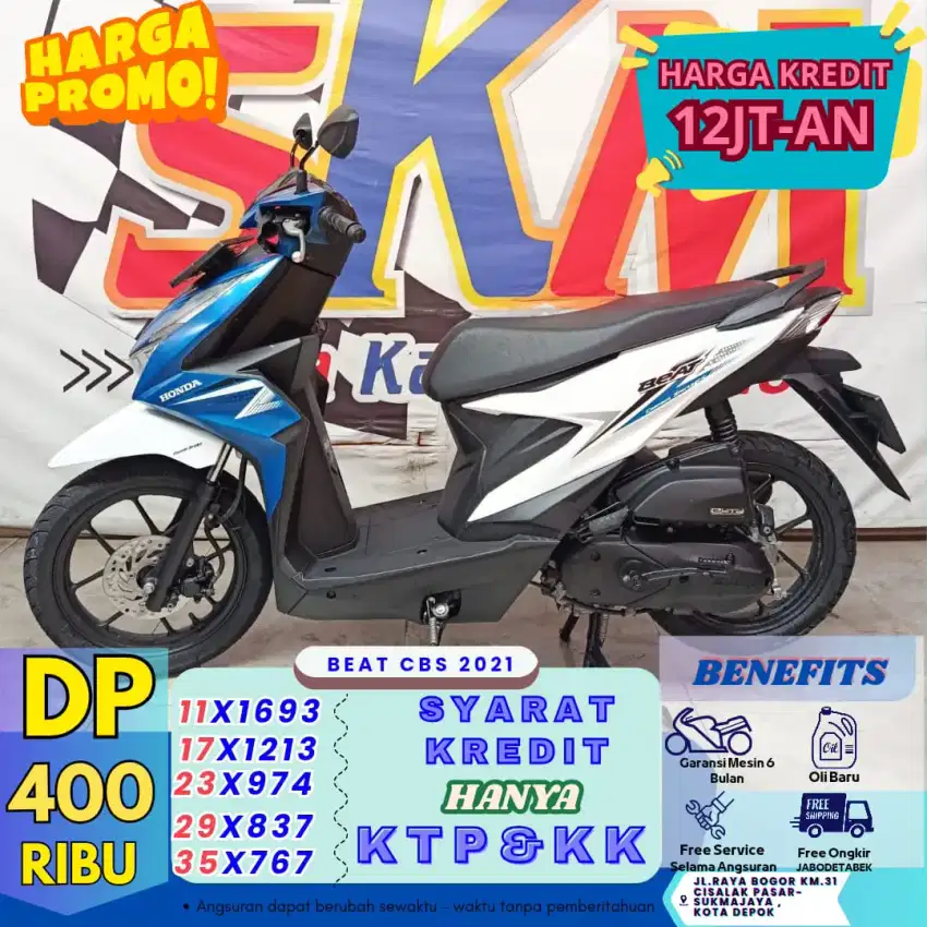 Dp 400rb - proses 1hari bawa pulang beat cbs 2021