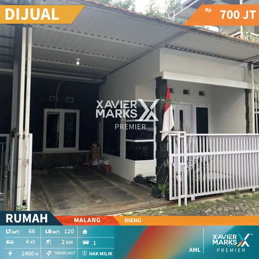 Dijual Rumah Dieng Malang, 2 Lantai Bangunan Terawat