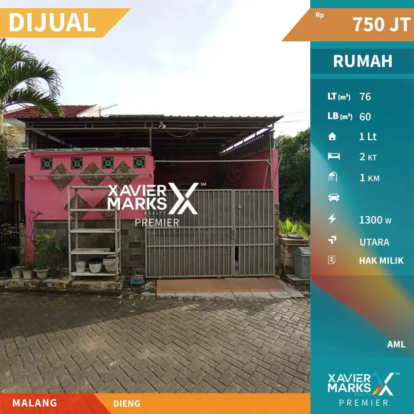Dijual Rumah Dieng Malang, Murah Dekat Pusat Kota