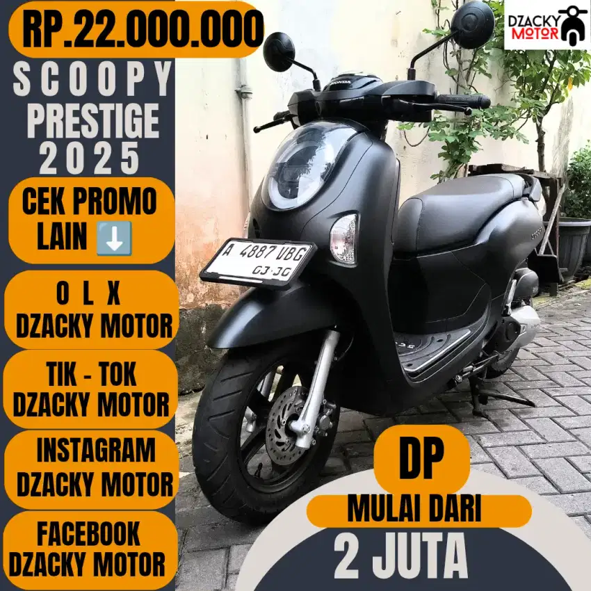 SCOOPY PRESTIGE 2025  SECOND LIKE NEW ( KM LOW)