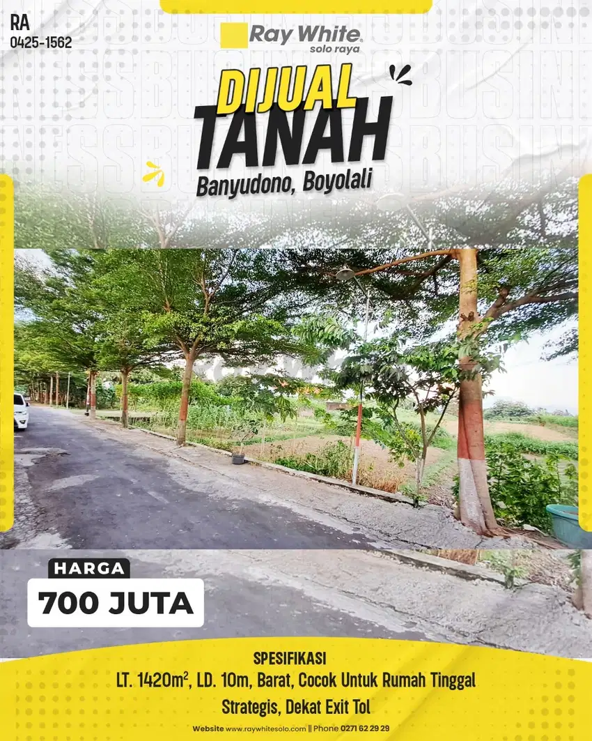 TANAH TEGAL STRATEGIS PENGGING BANYUDONO