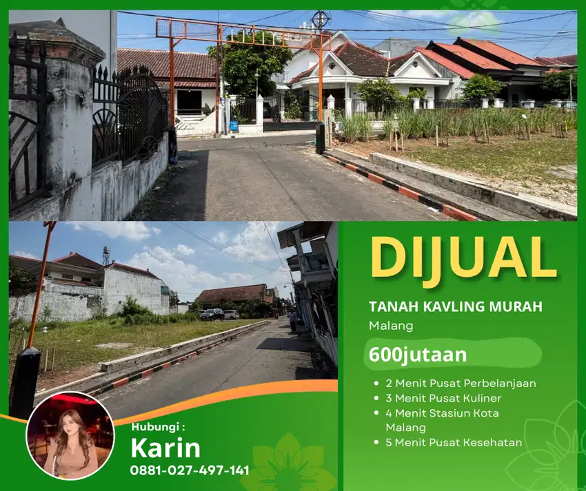 FOR SALE TANAH KAVLING MALANG MURAH AREA SAWOJAJAR 1