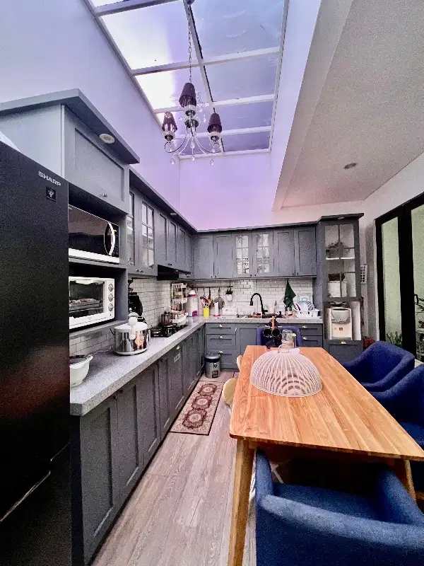 rumah bagus full furnished siap huni di cluster asera harapan indah