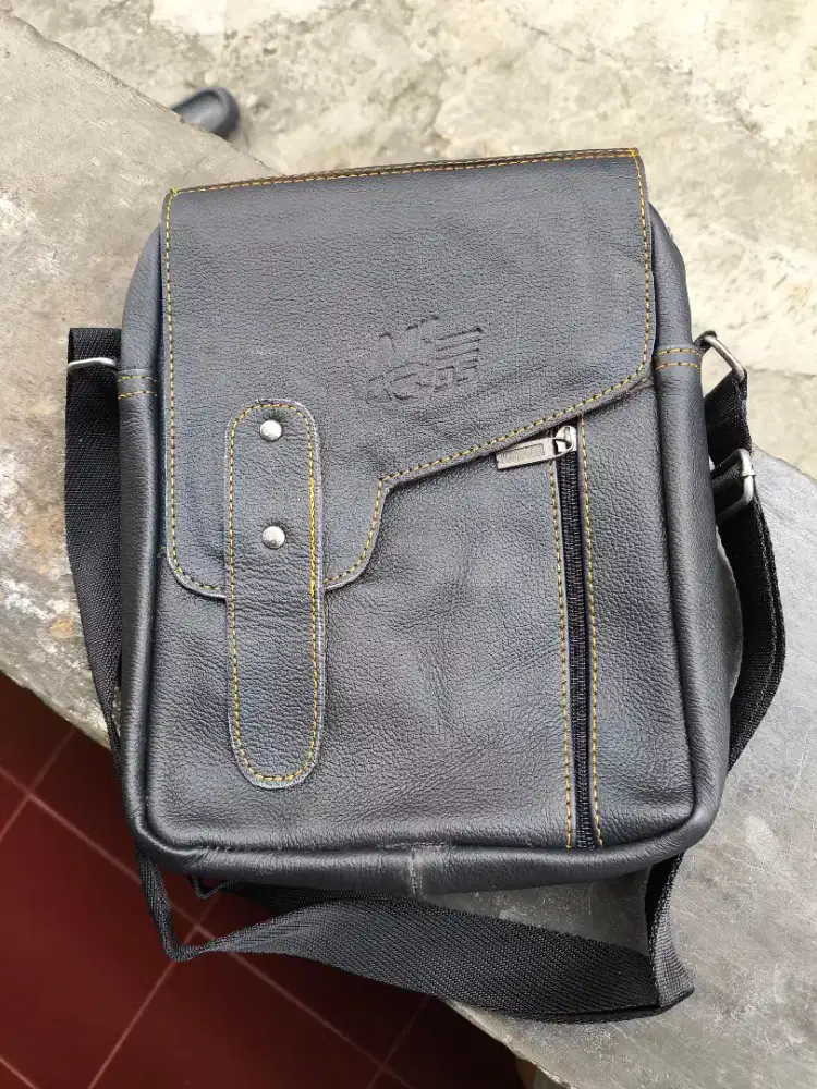 Tas Selempang Kulit Sapi Asli Bisa Tes Bakar Jamin Awet