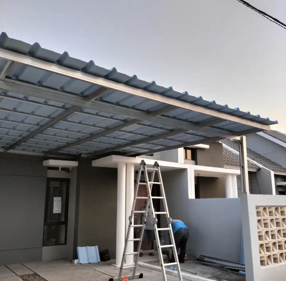 Kanopi Galvalum Atap Upvc