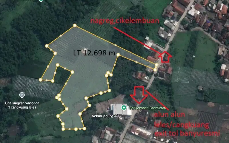 Jual Tanah subur u Perkebunan di Leles Garut