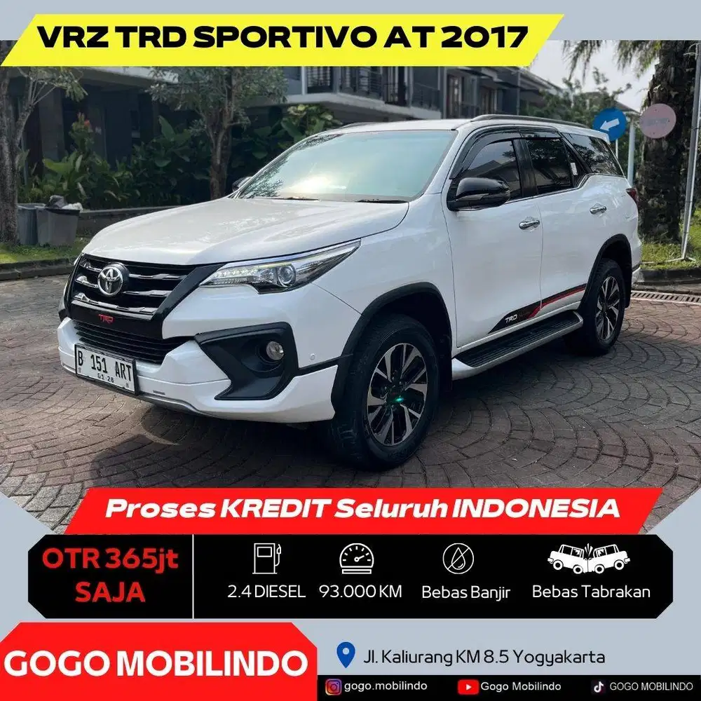 Fortuner VRZ TRD Sportivo Matic 2017 Diesel ORISINIL Bisa Kredit