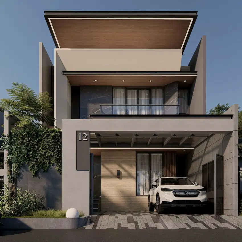 Dijual Rumah Baru Design Modern Tropis di Kencana Loka BSD
