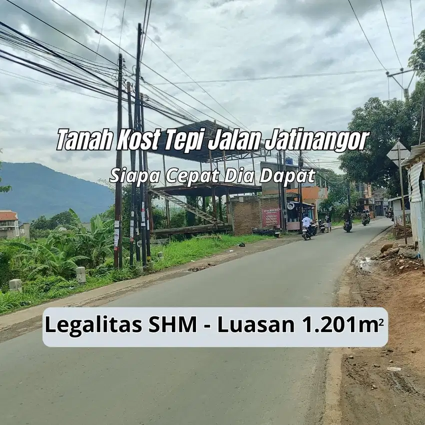 Dijual Tanah Pinggir Jalan Sayang Cocok Untuk Invest dan Bikin Kost