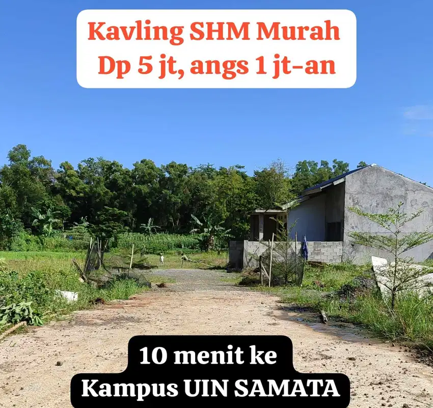 Murah tanah dekat Kampus, langsung bangun