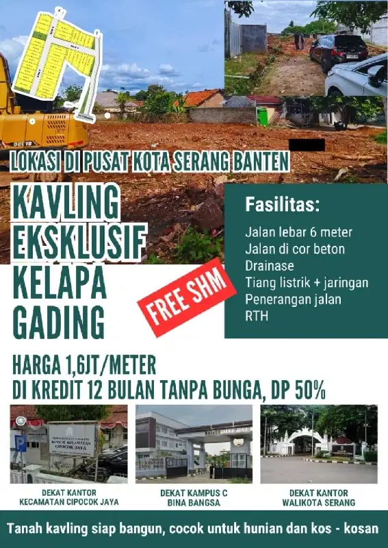 Tanah Kavling Dekat Polda Banten