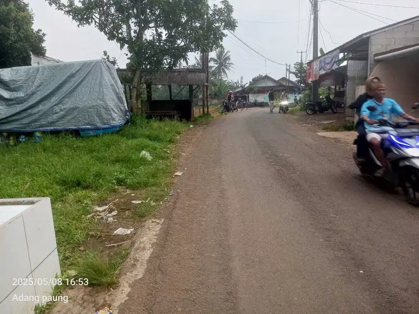 Tanah + bangunan cocok untuk usaha nempel jalan kabupaten jalur angkot