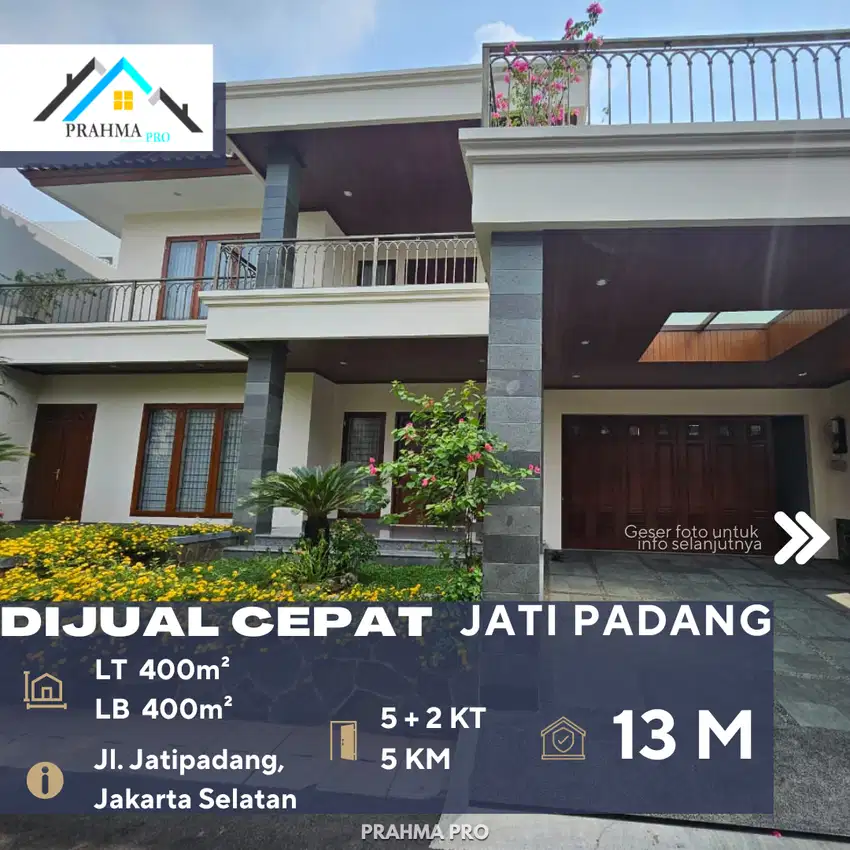 Jati Padang Dijual Rumah Baru Modern Etnik Dalam Cluster Exclusive