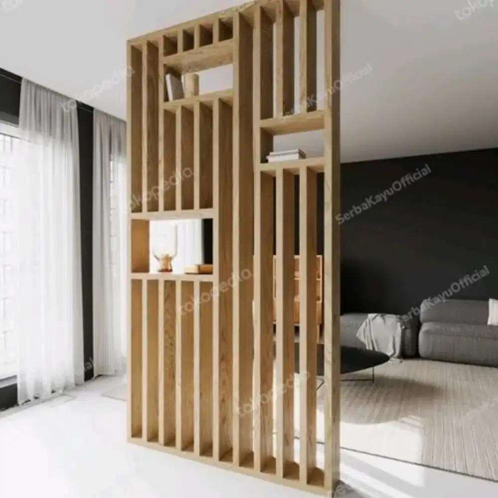 Sekatan ruangan/partisi model minimalis