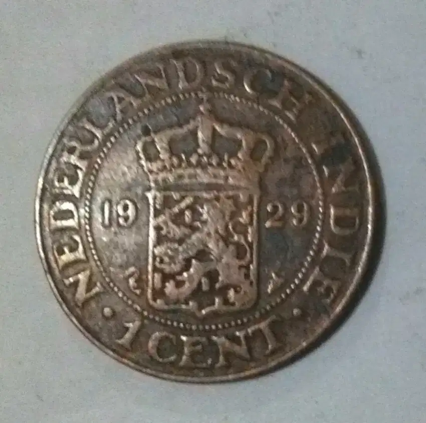 Uang Koin 1 Cent, 1929