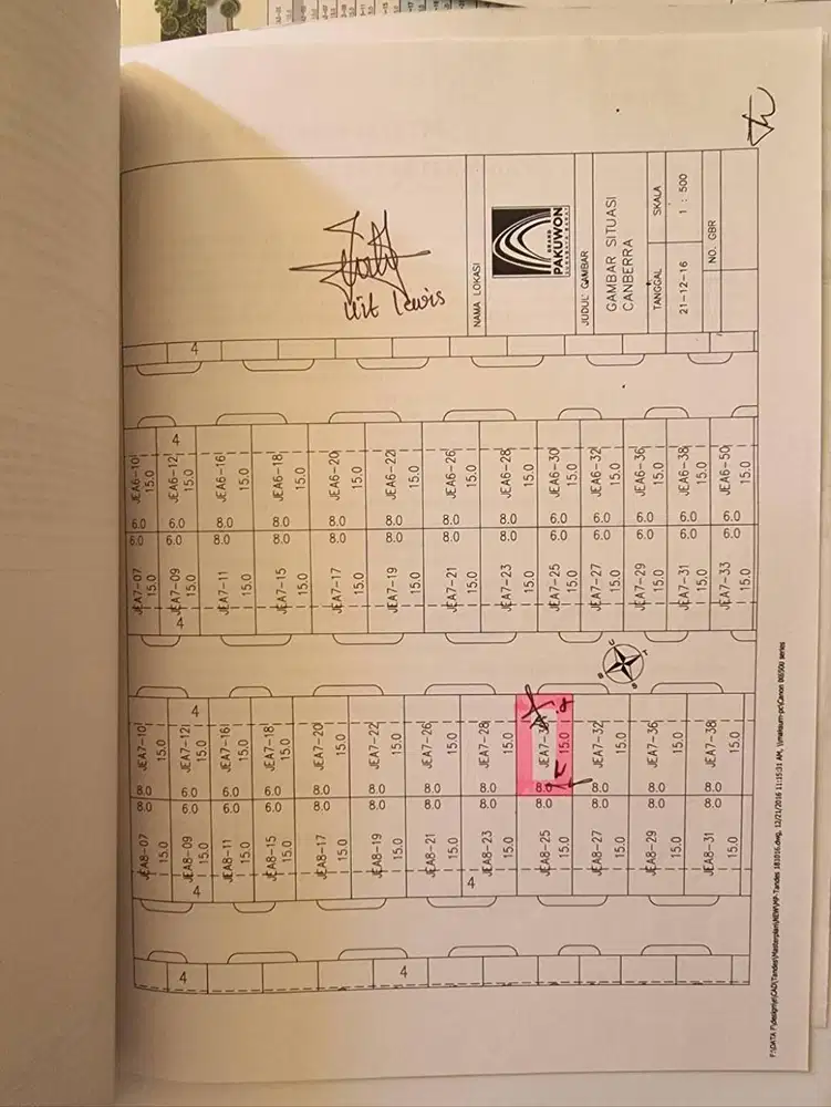 Dijual  Tanah kavling Grand Pakuwon Cluster Canberra Surabaya