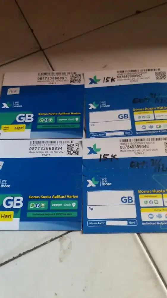 Kartu Perdana XL 0k Baru.