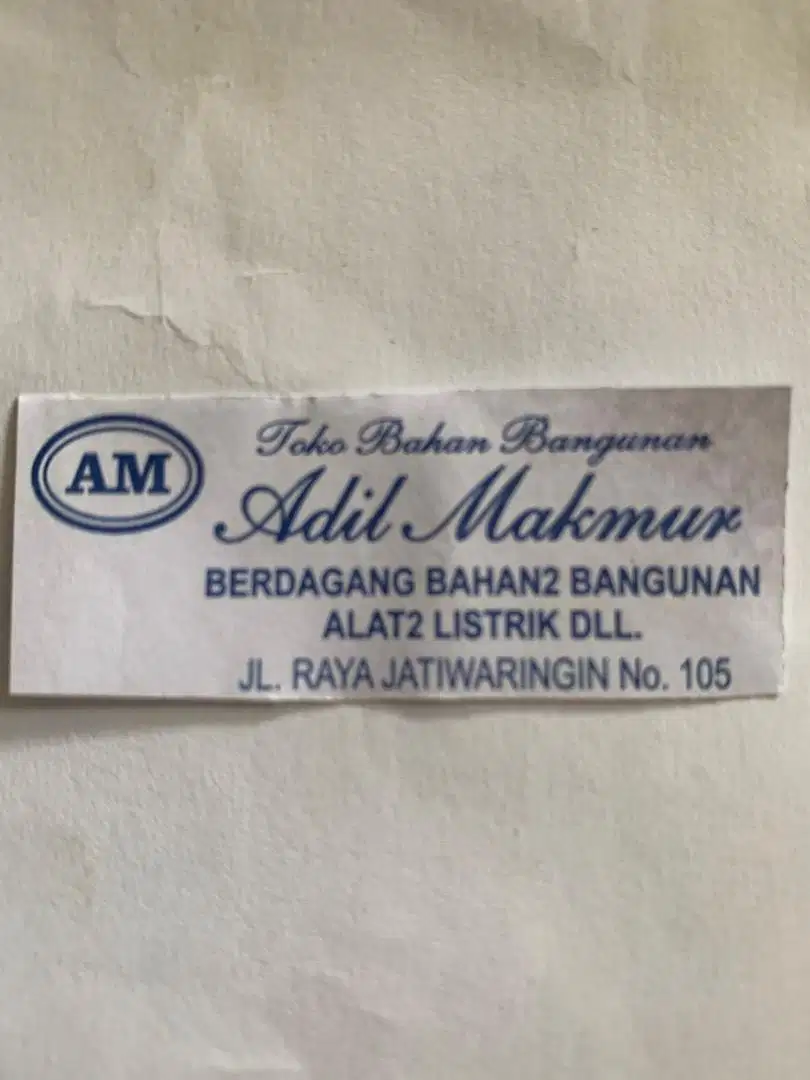 Loker Karyawan Toko Bangunan (Supir)