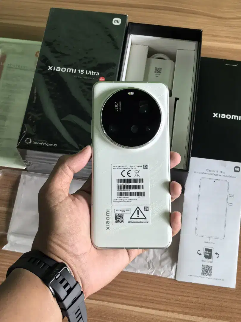 Xiaomi 15 Ultra 16/512GB White Resmi Fullset Ori Mulus Like New Nomin