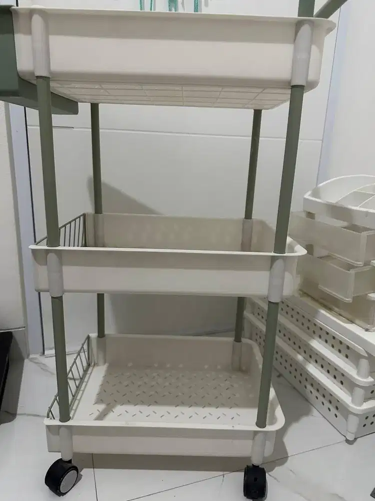 [Bekas] Rak stora azko troli 3 tingkat