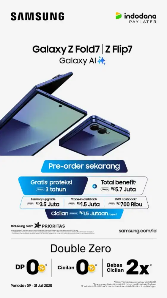 Samsung Z fold 7 bisa cash / Kredit