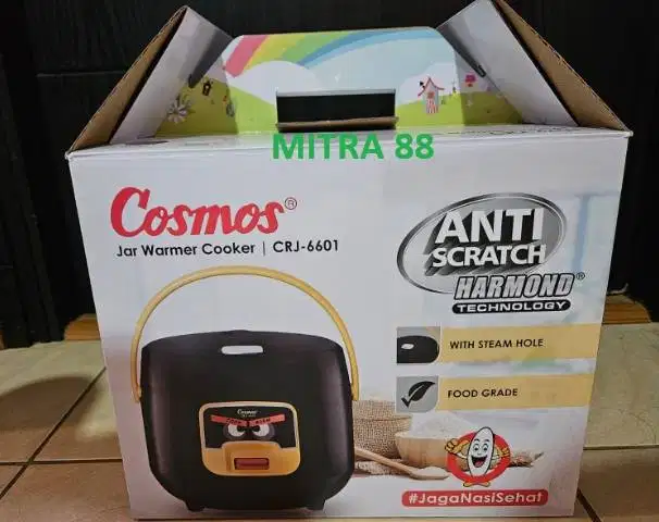 RICE COOKER 0.8 L COSMOS HARMOND CRJ-6601 MAGIC COM CRJ 6601 - Hitam