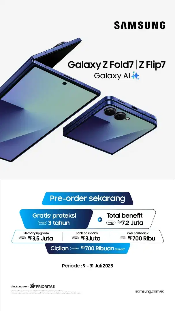 PRE-ORDER Z FOLD&FLIP 7 DAPATKAN BENEFIT 11JT