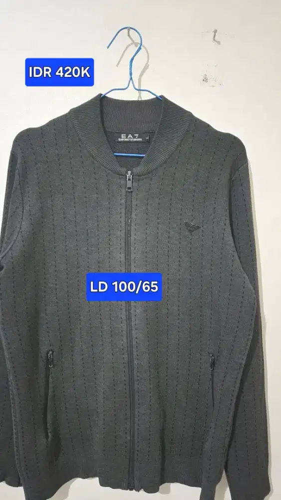 Sweater zipper emporio armani