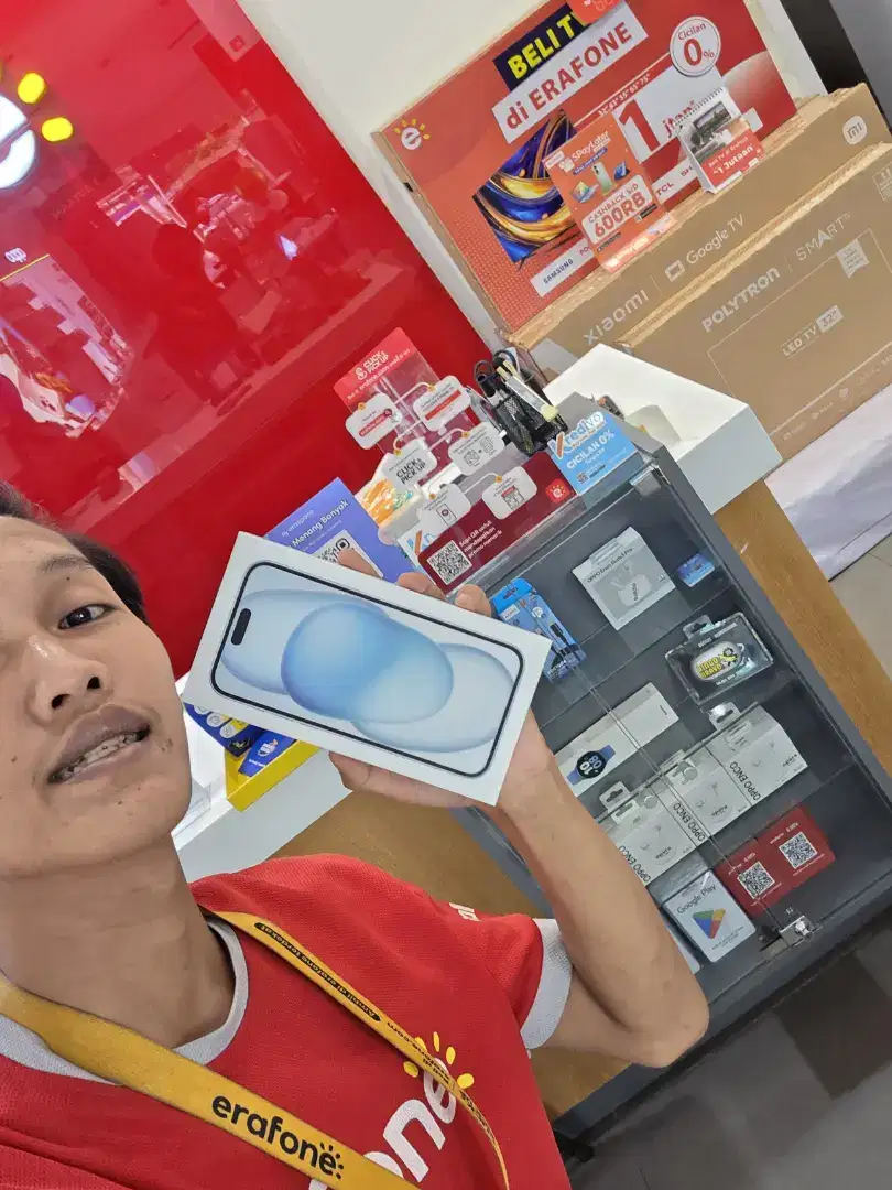 Tukar tambah hp lama mu dengan iPhone 15 128GB