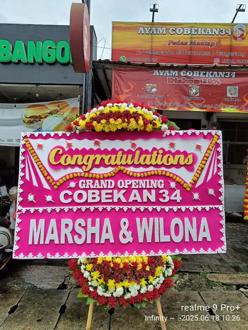 Karangan Bunga Papan