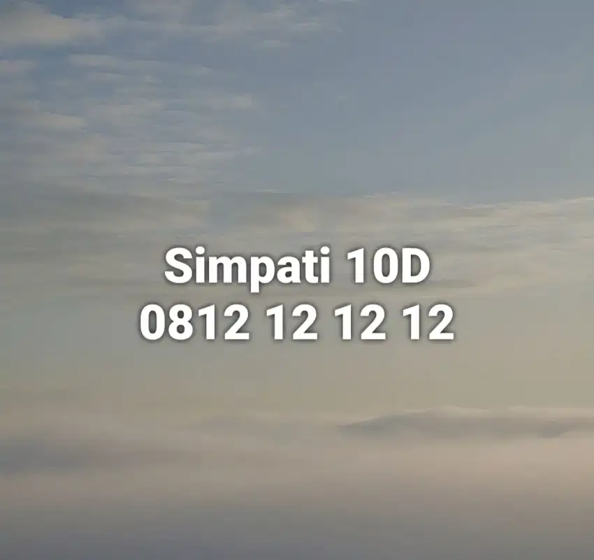 Nomor Cantik 10 Digit Simpati