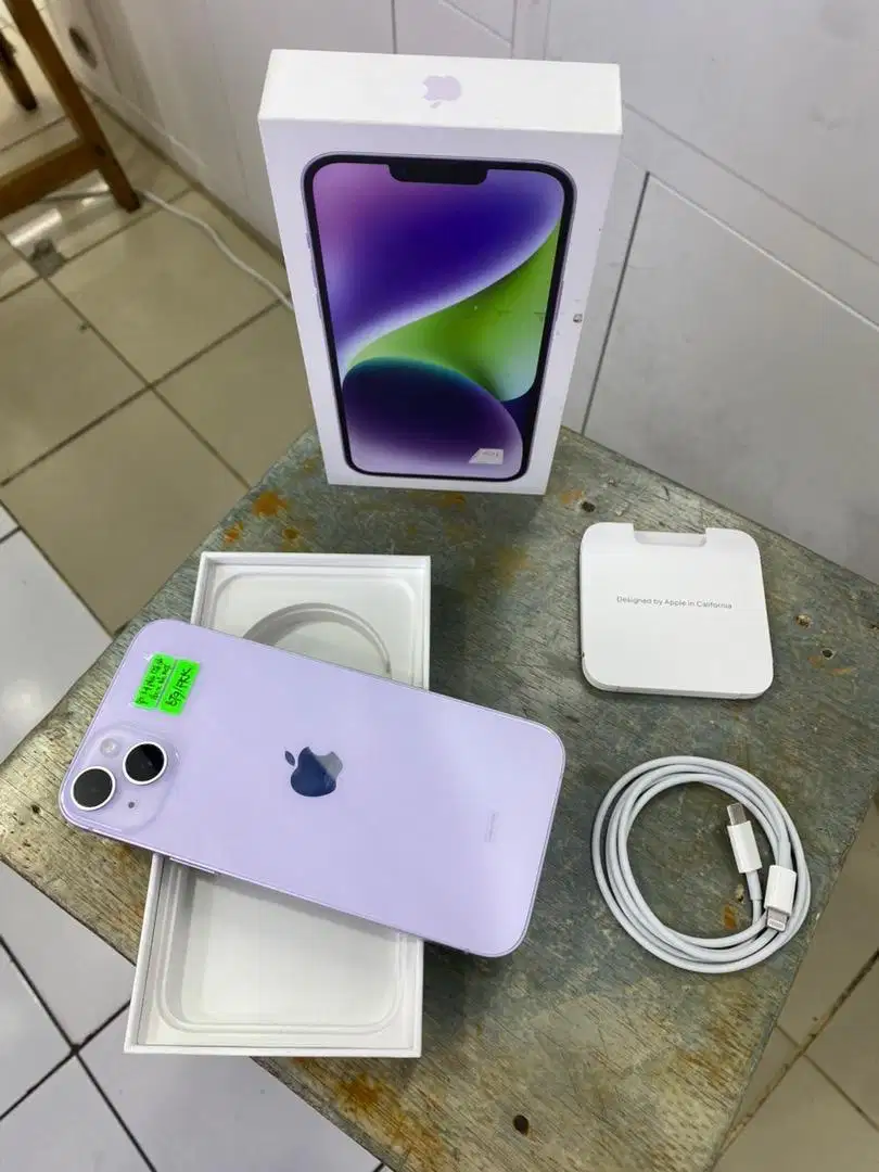 IPHONE IPHONE 14 PLUS 128 IBOX KONDISI LENGKAP BH 100%